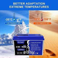 100AH LiFePO4 Lithium Iron Battery with 100A BMS for Home Solar Off grid RV Boat