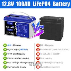 100Ah LiFePO4 lithium iron phosphate Deep Cycle 12V 24V 48V Battery for Solar RV