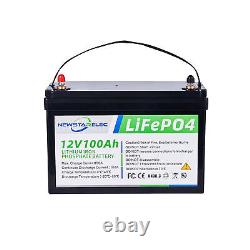 12V 100AH 200AH LiFePO4 Deep Cycle Lithium Battery for RV Marine Off-Grid Solar
