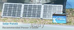 12V 100AH LiFePO4 BMS 15000 Deep Cycle Solar 10-Year Life Boat Trolling Motor RV