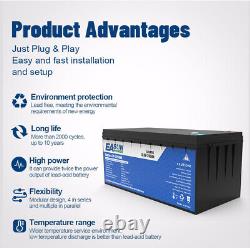 12V 100AH LiFePO4 Deep Cycle Lithium Iron Phosphate Battery for RV Car Boat Home