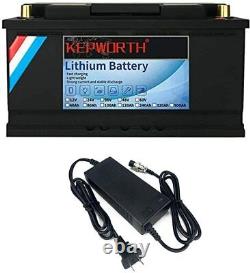 12V 100AH LiFePO4 Deep Cycle Lithium Iron Phosphate Battery for RV Withcharger