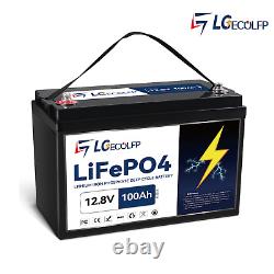 12V 100AH LiFePO4 Lithium Battery 5000+ Cycles Deep Cycle 100A BMS for RV Solar
