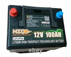12V 100AH LiFePO4 lithium iron phosphate deep cycle battery Low-TEMP cut-off BMS
