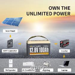 12V 100Ah 190Ah 200Ah 300Ah LiFePO4 Lithium Battery BMS for Solar RV Off-grid