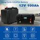12v 100ah Battery Deep Cycle Lithium Iron Phosphate Battery Lifepo4 Battery