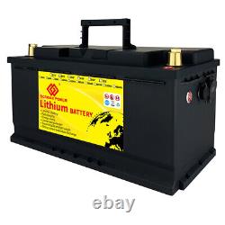 12V 100Ah LiFePO4 Battery Lithium Iron For Golf Cart Off Grid Trolling Motor RV