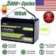 12v 100ah Lifepo4 Deep Cycle Lithium Battery 100a Bms For Solar Rv Off-grid Lot
