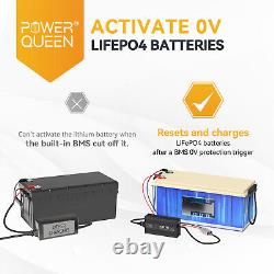 12V 100Ah LiFePO4 Deep Cycle Lithium Battery+10A Charger for RV Off-Grid Solar