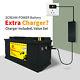 12v 100ah Lifepo4 Deep Cycle Lithium Iron Battery Bms Backup Power Withcharger