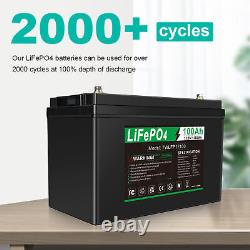 12V 100Ah LiFePO4 Lithium Battery BMS for Solar RV Off-grid Trolling Motor Boat