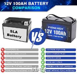12V 100Ah LiFePO4 Lithium Battery Deep Cycle 1C BMS Low Tem for RV Solar System