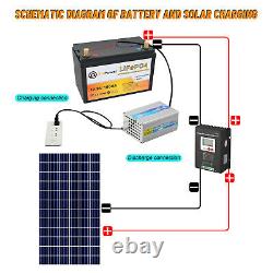 12V 100Ah LiFePO4 Lithium Battery Pack With 100A BMS for Golf Cart Solar System