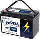 12v 100ah Lifepo4 Lithium Battery Pack For Rv Marine Solar System With 100a Bms