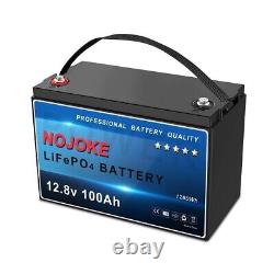 12V 100Ah LiFePO4 Lithium Battery for RV Off-grid Solar Trolling Motor Car Audio