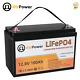 12v 100ah Lifepo4 Lithium Iron Battery Pack 100a Bms For Rv Marine Solar System