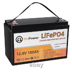 12V 100Ah LiFePO4 Lithium Iron Phosphate Battery For RV Marine Solar System