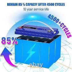 12V 100Ah LiFePO4 Lithium Iron Phosphate Battery with 100A 4S4P Solar RV Boat