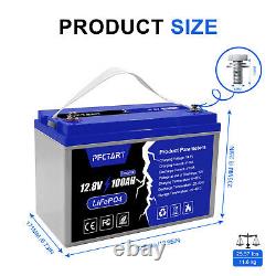 12V 100Ah LiFePO4 Lithium Iron Phosphate Battery with 100A BMS for Solar RV Boat