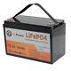 12v 100ah Lifepo4 Lithium Iron Phosphate Lfp Battery For Rv Marine Solar System