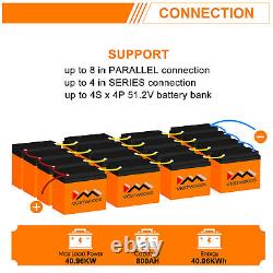 12V 100Ah LiFePO4 Lithium Iron Phosphate Smart Battery with Bluetooth Monitoring