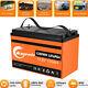 12v 100ah Lifepo4 Smart Lithium Iron Battery Withbuilt-in Bluetooth Ip65 Rv Marine