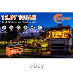 12V 100Ah LiFePO4 Smart Lithium Iron Battery WithBuilt-in Bluetooth IP65 RV Marine