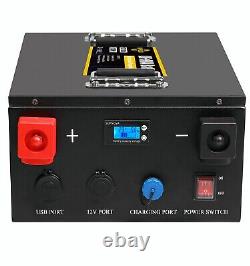 12V 100Ah Lithium Battery LiFePO4 Rechargeable Deep Cycle BMS Home RV Off-grid