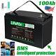 12v 100ah Lithium Iron Battery Lifepo4 Rechargeable 2000+deep Cycle Rv Camping