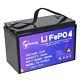 12v 100ah Solar Lifepo4 Lithium Battery For Goif Cart Deep Cycle Marine System