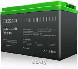 12V 10Ah Rechargeable LiFePO4 Lithium Iron Phosphate Battery 3000+ Deep RV lot