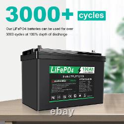 12V 120Ah LiFePO4 Lithium Battery 100Ah 30Ah Deep Cycle BMS For Solar Off-grid