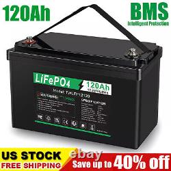 12V 120Ah LiFePO4 Lithium Battery BMS for Solar RV Off-grid Trolling Motor Boat