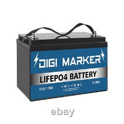 12V 135Ah Lithium Iron Battery Portable LiFePO4 Deep Cycle 1.28KWh Solar System