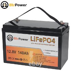 12V 140Ah LiFePO4 Lithium Iron Phosphate Battery For Deep Cycle RV Solar System