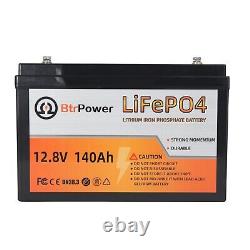 12V 140Ah Lithium Lifepo4 Rechargeable Deep Cycle Battery for RV Solar Marine