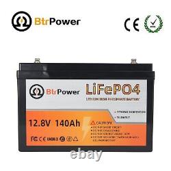 12V 140Ah Lithium Lifepo4 Rechargeable Deep Cycle Battery for RV Solar Marine