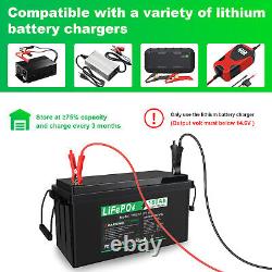 12V 180Ah Lithium Battery LiFePO4 BMS 3000+ Deep Cycle Trolling Motor Solar RV