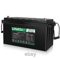 12V 180Ah Lithium Battery LiFePO4 BMS 3000+ Deep Cycle Trolling Motor Solar RV