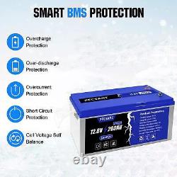 12V 200AH 2560WH LiFePO4 Deep Cycle Lithium Iron Phosphate Fast Charging Battery
