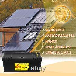 12V 200AH LiFePO4 Deep Cycle Lithium Battery for RV Marine Off-Grid Solar System