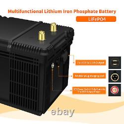 12V 200AH LiFePO4 Deep Cycle Lithium Battery for RV Marine Off-Grid Solar System