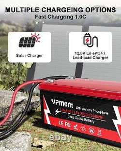 12V 200AH LiFePO4 Deep Cycle Lithium Battery with200A BMS for Solar RV Off-grid US