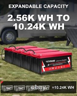 12V 200AH LiFePO4 Deep Cycle Lithium Battery with200A BMS for Solar RV Off-grid US