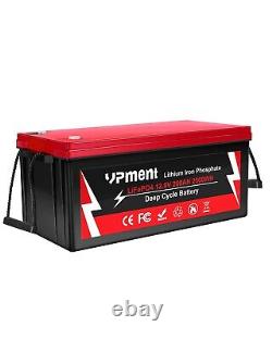 12V 200AH LiFePO4 Deep Cycle Lithium Battery with200A BMS for Solar RV Off-grid US