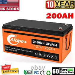 12V 200AH LiFePO4 Deep Cycle Lithium Iron Phosphate Battery for RV off-Grid Home