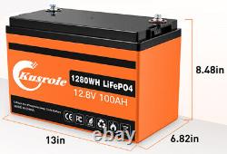 12V 200Ah 100Ah Rechargeable LiFePO4 Lithium Iron Phosphate Battery DeepCycle RV