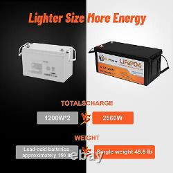 12V 200Ah/200AhPlus LiFePO4 Lithium Iron Battery For Off-Grid RV Solar System