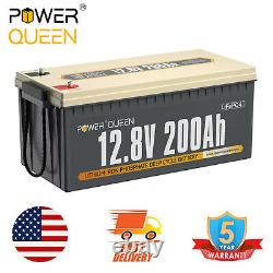 12V 200Ah LiFePO4 Deep Cycle Lithium Battery 2560Wh for RV Off-Grid Solar