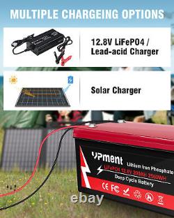 12V 200Ah LiFePO4 Lithium Battery+Deep Cycle for RV Travel Trailer Boat Solar US
